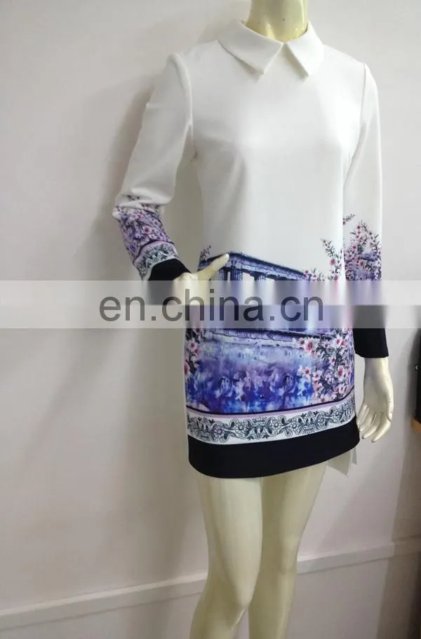 women casual dress in floral digital print