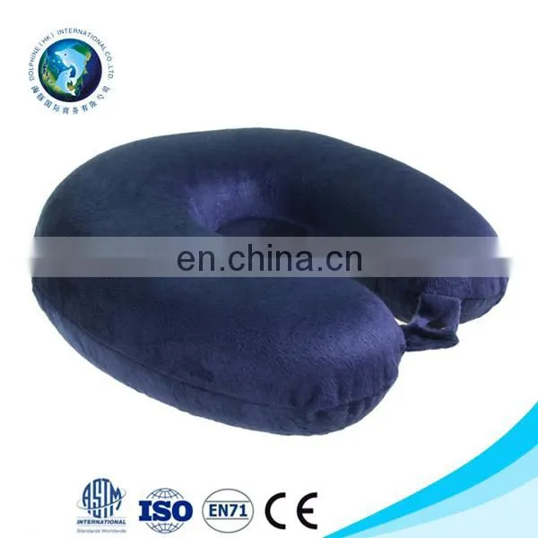 U shape headrest memory foam neck pillow car flight travel