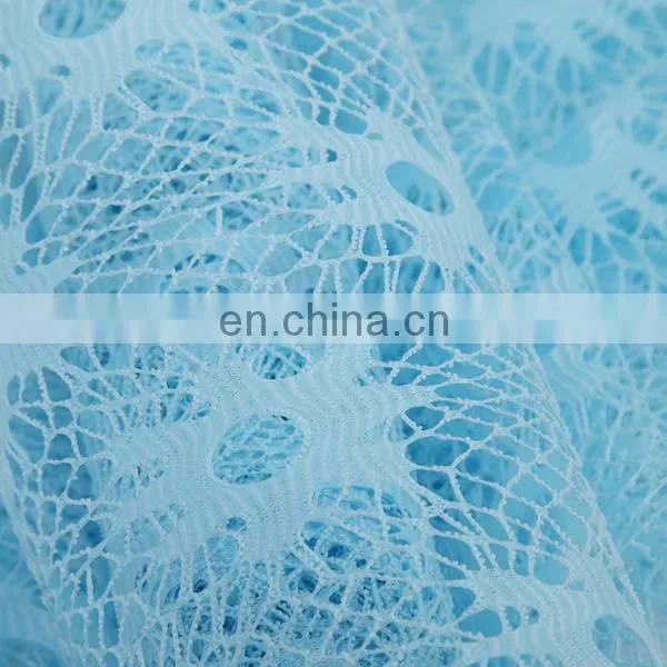 2015 Most Popular Packing Material Organza Sequence Lace Fabric Flower Mesh Netting Roll