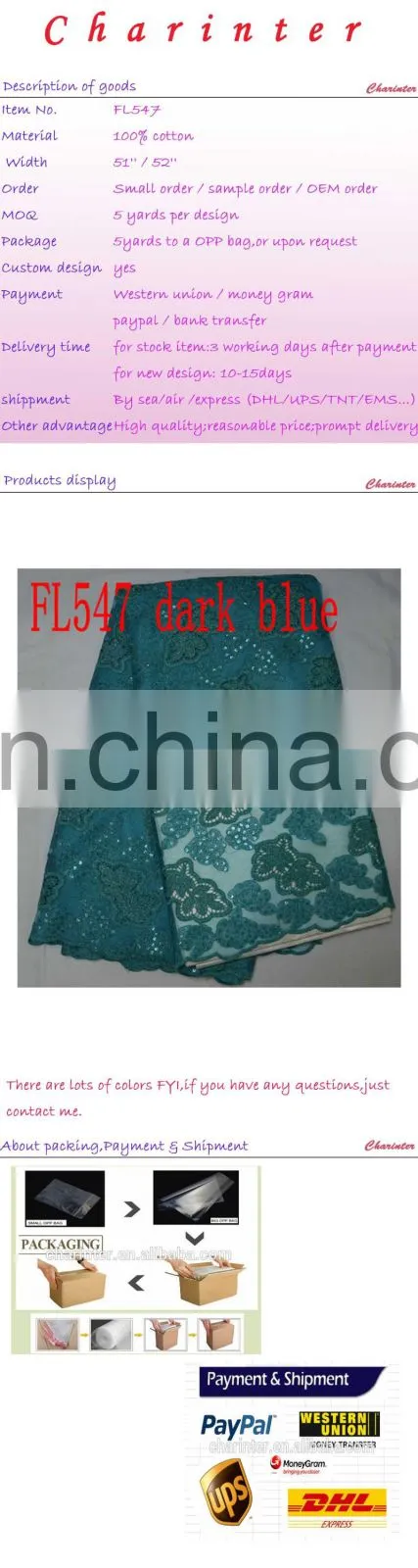 sales well Guipure Lace Fabric/African Lace Fabrics/Guipure lace(FL547)/high quality/best price/in stock/prompt delivery