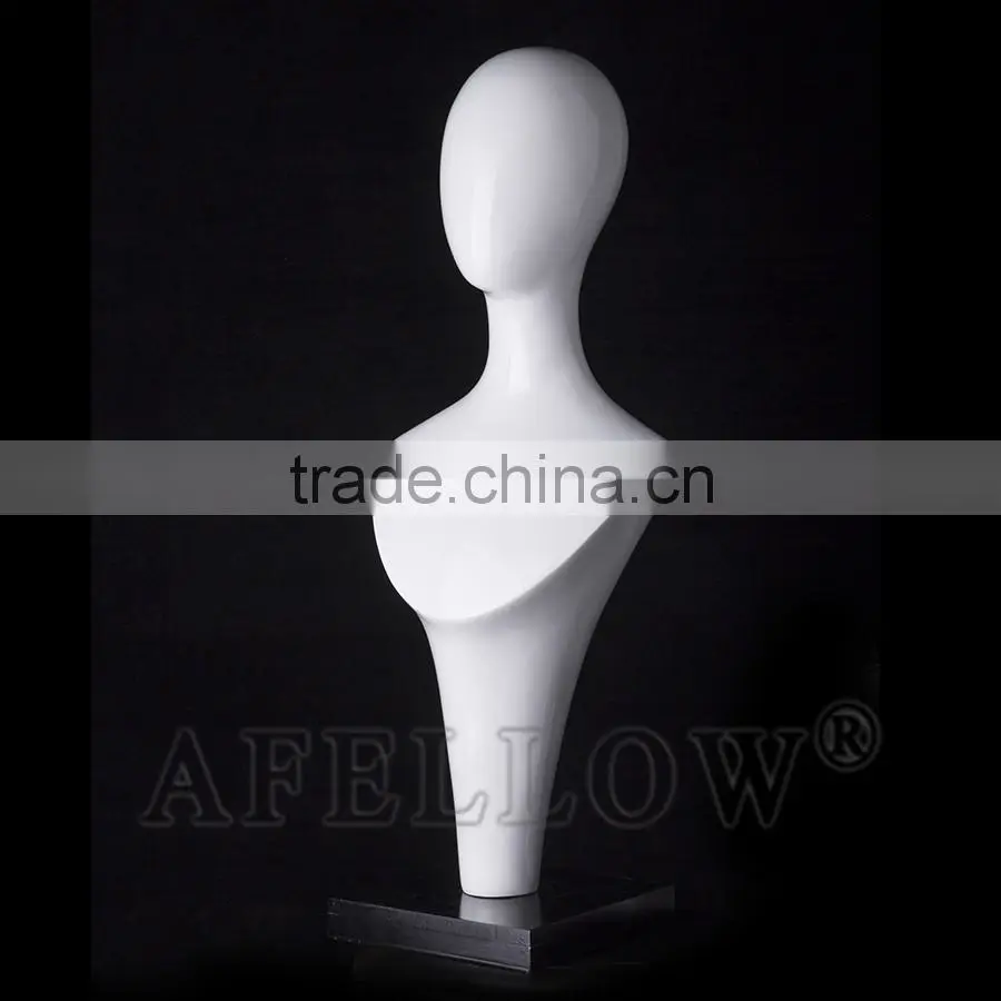 Fiberglass Egg Head Woman Mannequin,Female head mannequin,Cheap White Head,Dispaly Jewelry/ hat /scarf/wig H1054