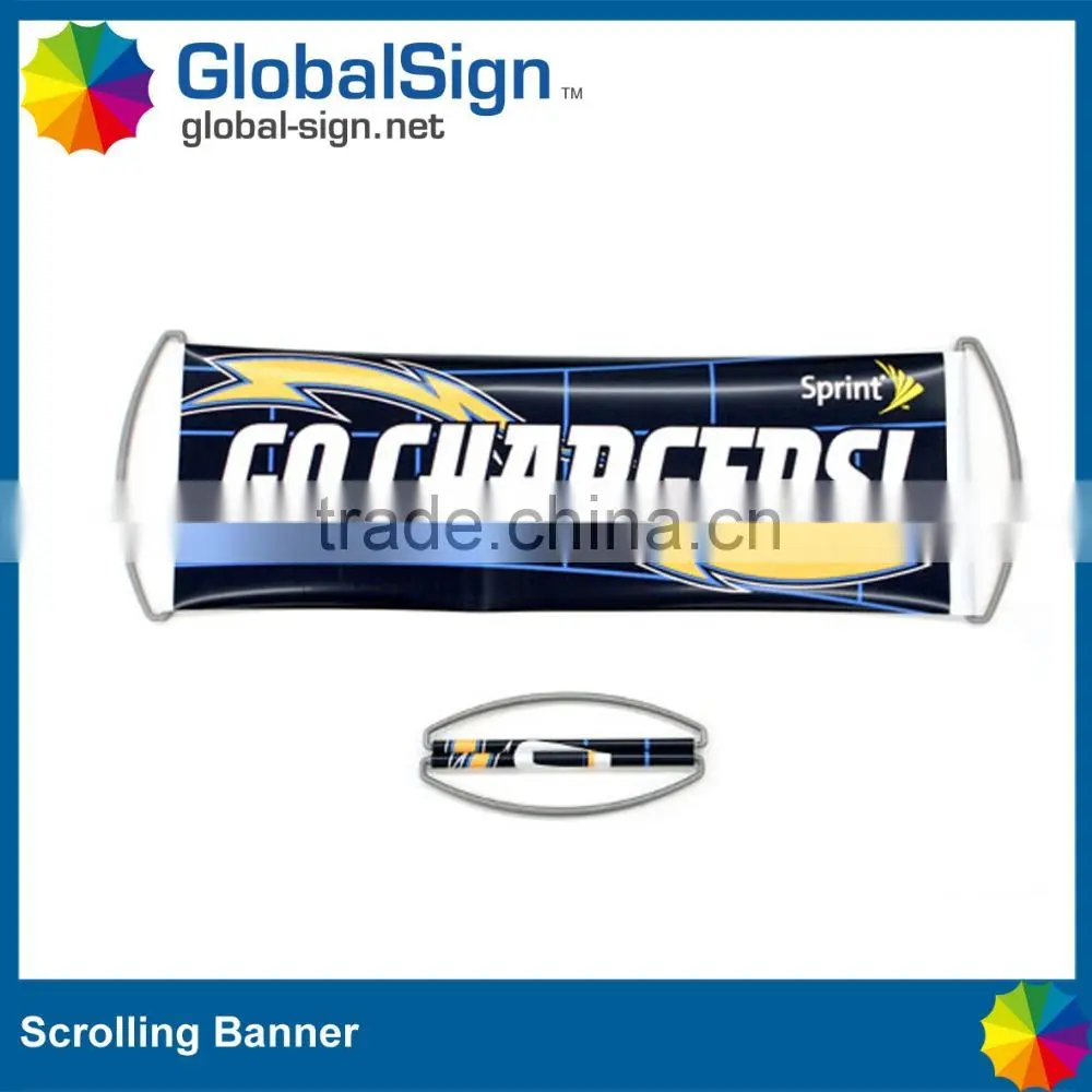 advertising scrolling fan banners