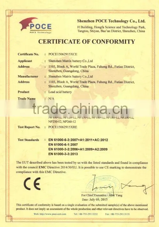 Rechargeable lead acid storage 12V 12AH Batteries for 10W Lamp