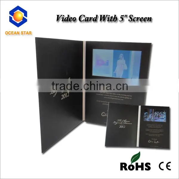 Chinese video brochures fashion and cheap video greetings cards
