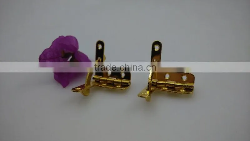 Wholesale Small Metal Gifts Box Spring Hinge Seven word buckle for jewelry boxes China manufacturer