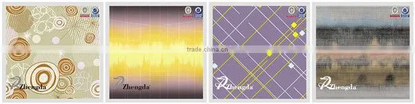 Polyester PVC Coated Abstract Print Fabric