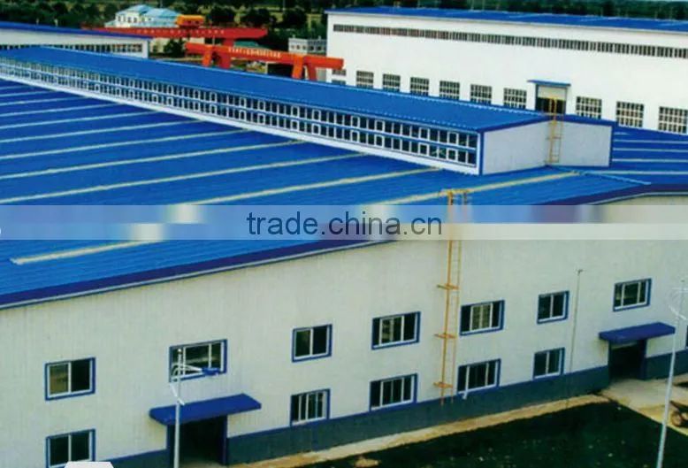 Prefabricated steel structure large span building for factory workshop