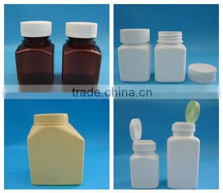 60 cc plastic bottle for pills with children safty cap, various size small medicine jar, CT cap pharmaceutical plastic bottle