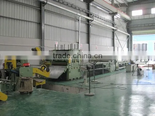 Iron coil shearing line