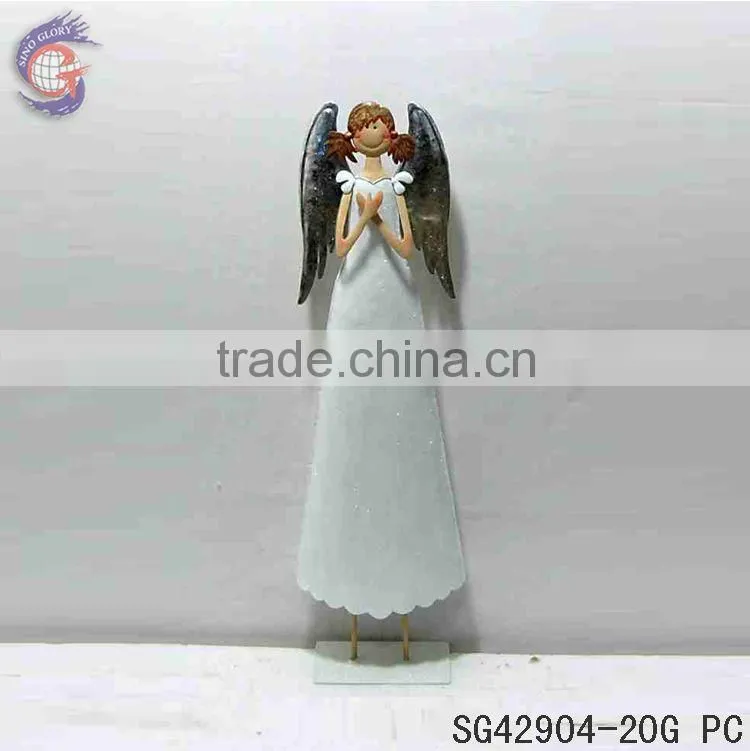Christmas angel decorations with rusty angel ornaments