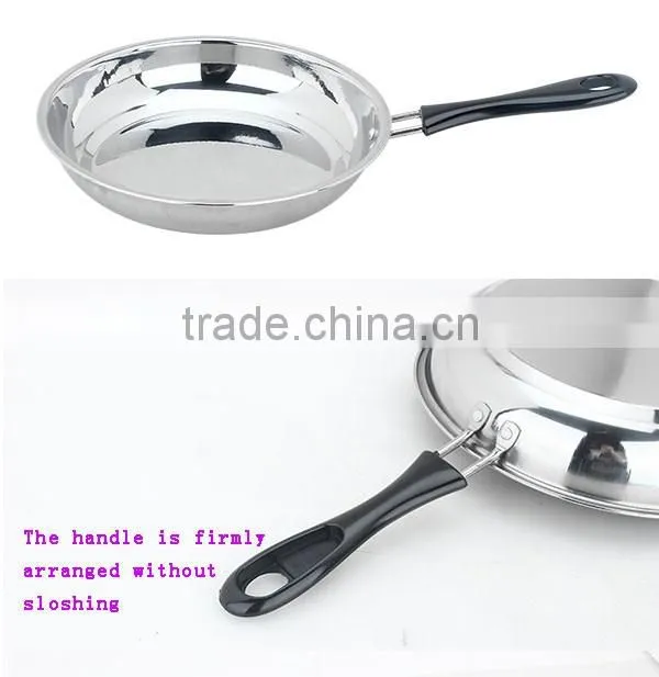 korean kitchen tool set wok round frying pan /saucepan set with long bakelite handles