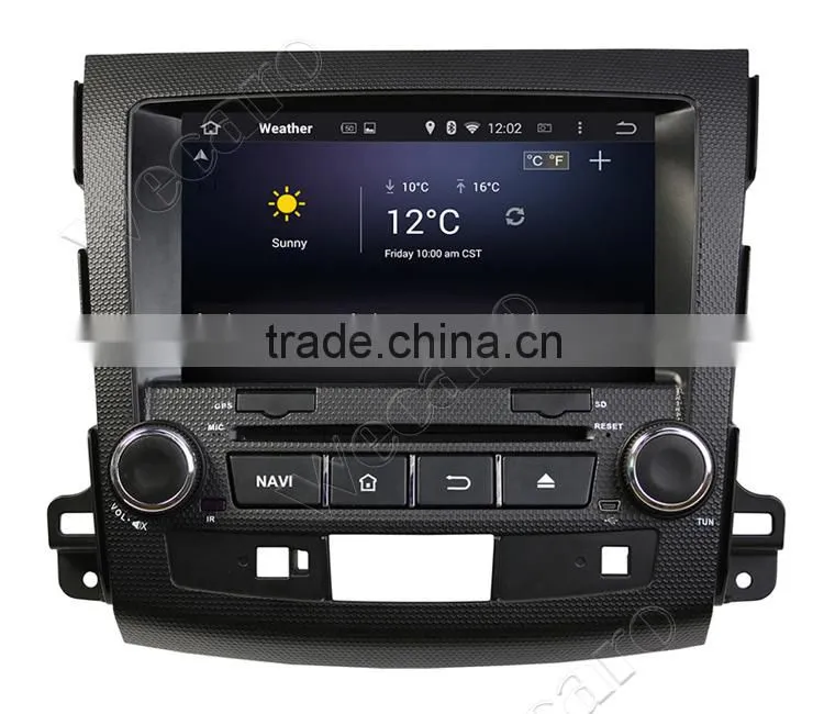 Wecaro 8" Android 4.4.4 car audio system 1024 * 600 original car dvd gps for mitsubishi outlander android 16GB Flash 2006-2012