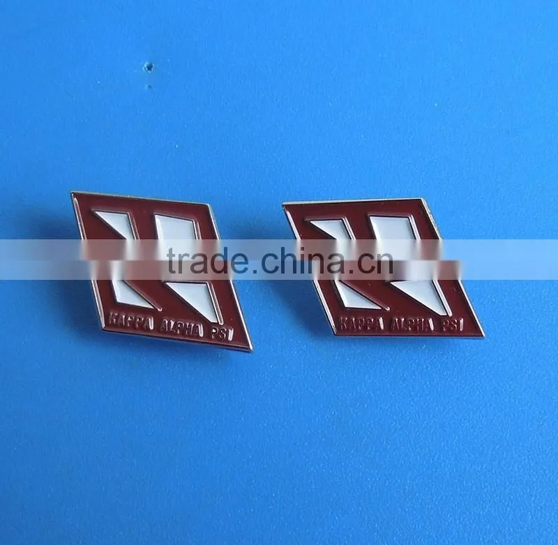 zinc alloy black painting pin badge