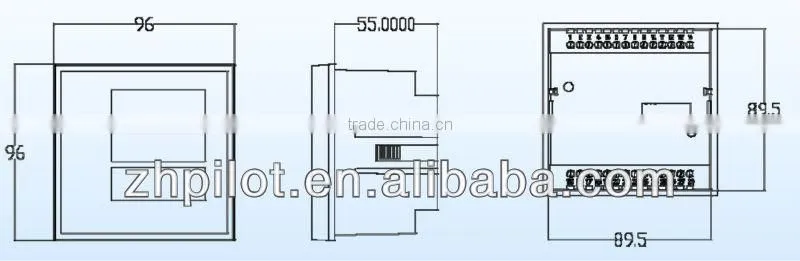 PMAC600B/BH three phase led optical panel meter