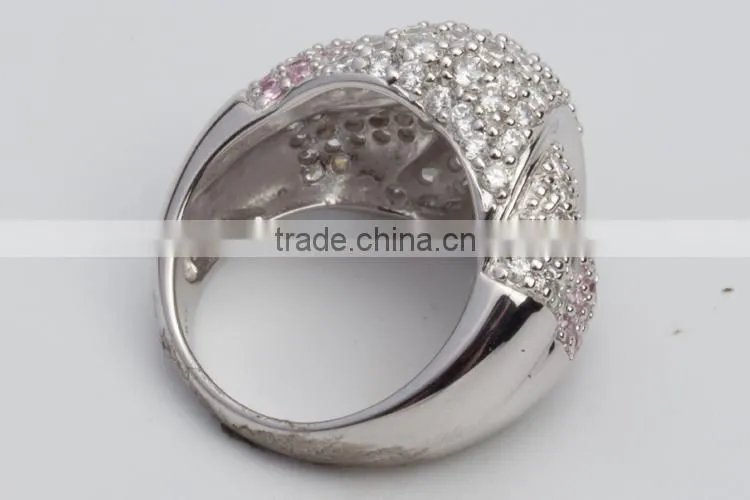 New Fashion Simple couple ring sterling silver jewelry engagement ring in 916 gold