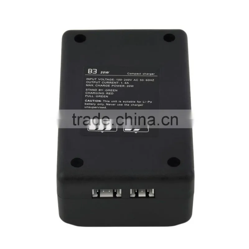 B3 20W 2S-3S LiPo Battery Compact Easy Balance Charger For RC Helicopter