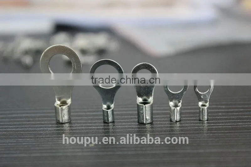2.5-4MM2 AWG14-12 copper Non Insulated Ring electric wire end terminal