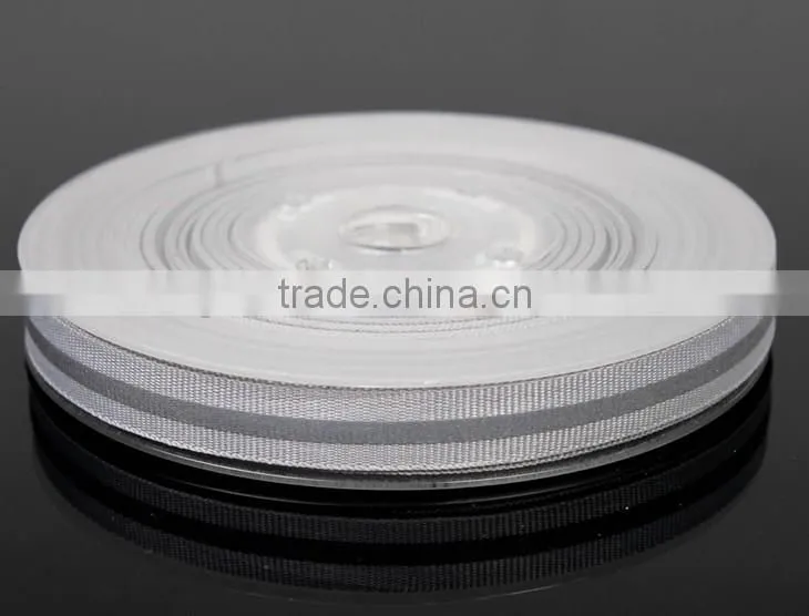 Webbing Wholesale,1.0cm,White polyester Reflective Slik Webbing,Strap, Luggage Apparel Accessories Webbing