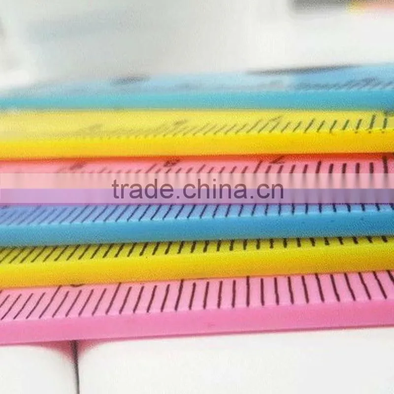 2014 promotional straight plastic animal pattern lovely ruler for kids OEM design