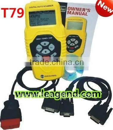 Fully functional vehicle fault diagnostic scan tool for all cars OBD2/EOBD Auto Code Reader T79 -6 languages ,Data print out