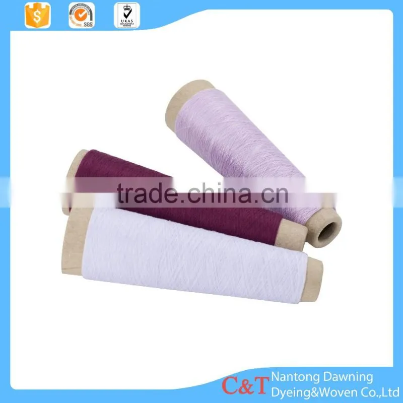 High quality 100 spun polyester dyed yarn