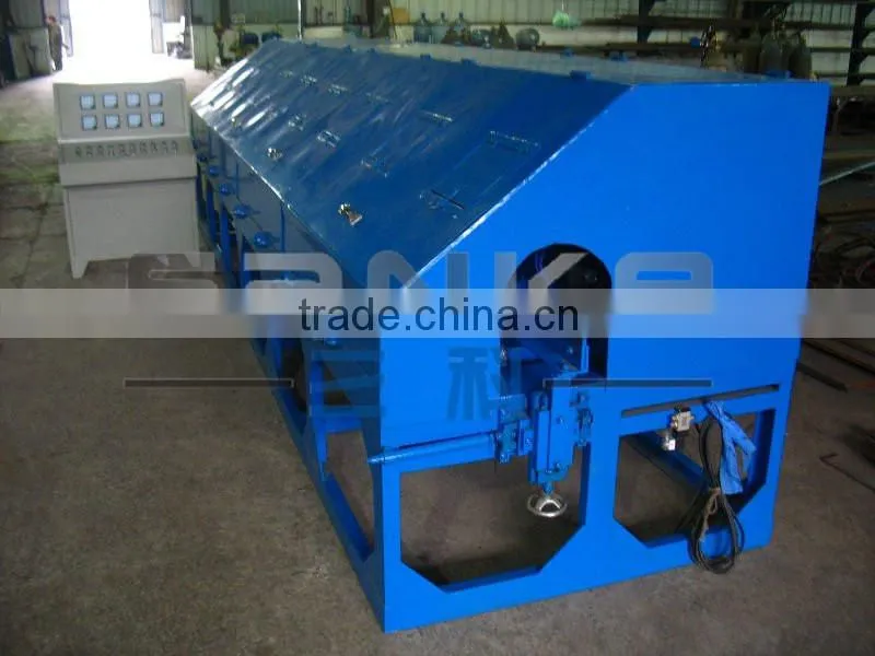 High efficiency round pipe polishing machine