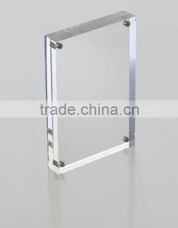 Acrylic logo block for store advertising