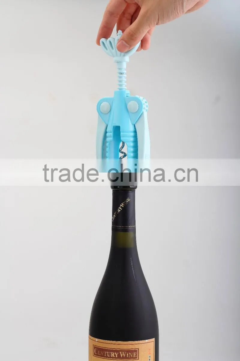 S/S+ABS 19*7*4.2 High quality kitchen utensil cute wine opener/cork screw