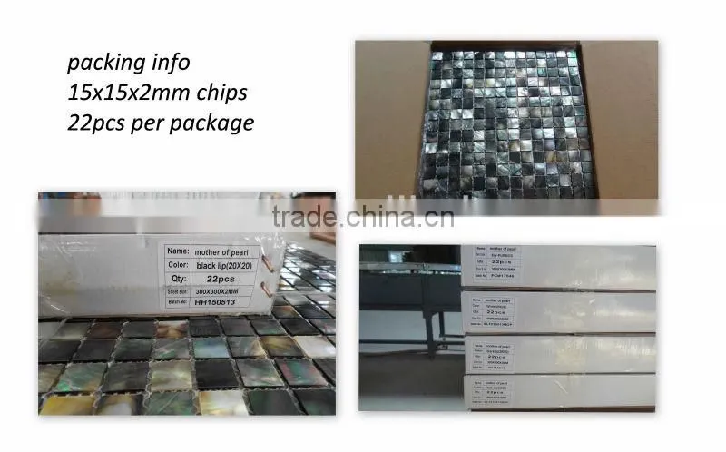 elegant black lip shell mother of pearl mosaic