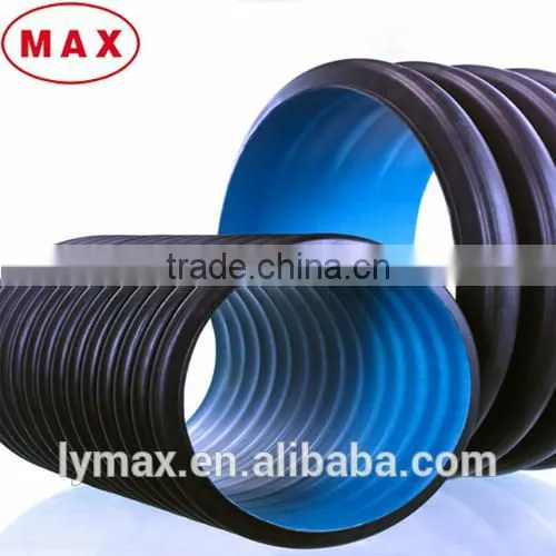 GB/T19472.1-2004 Standard SN4 SN8 HDPE Double Wall Corrugated Pipe Price for Drainage