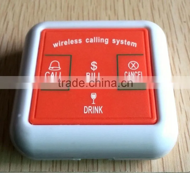numbering machine with led display receiver and table call bell for restaurant equipment