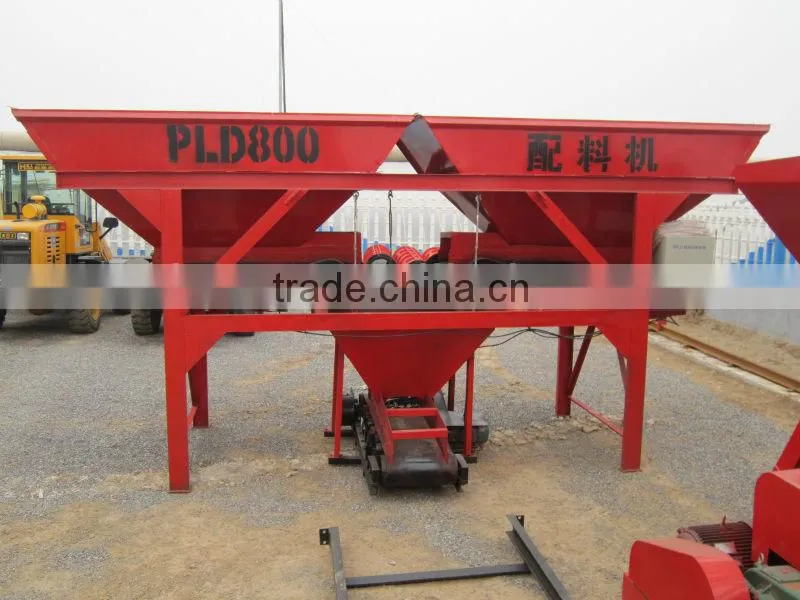 fully pneumatic automatic PLD800 concrete batching plant