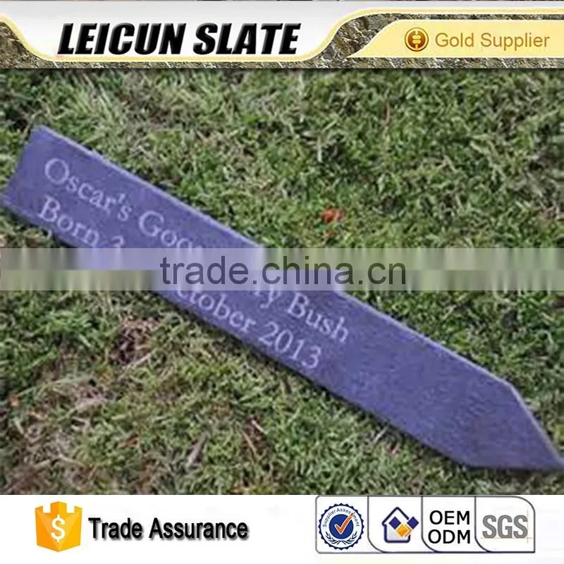 The creative cut edge set of 4 slate stone plant labels wholesale