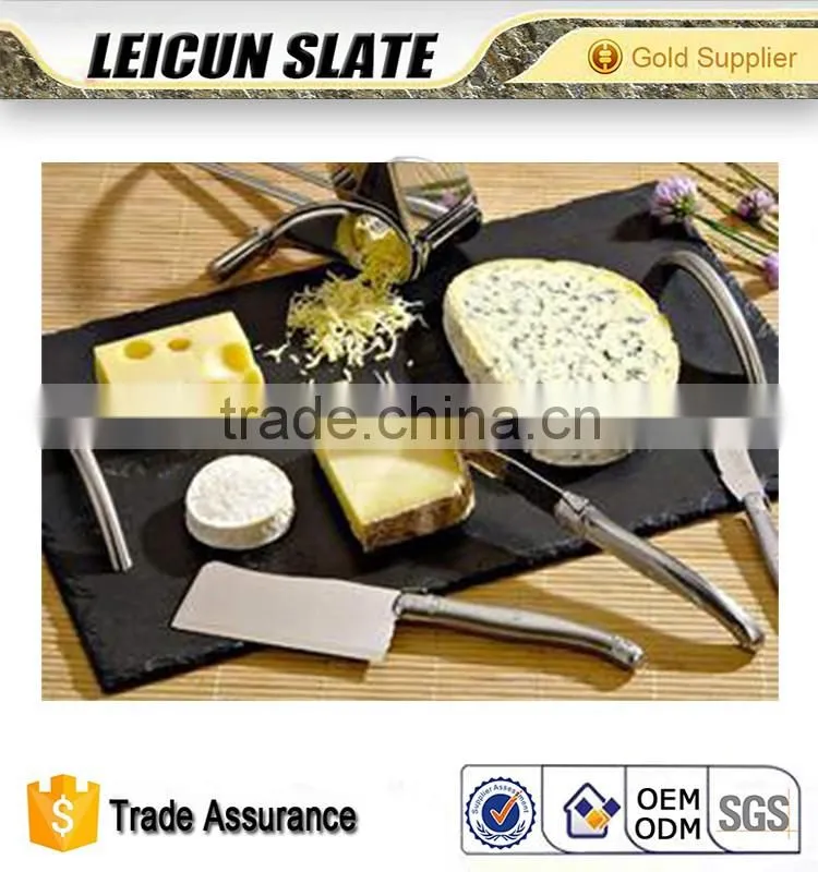 Hot Sale Natural Slate Dinner Plates With Unique Split Surface