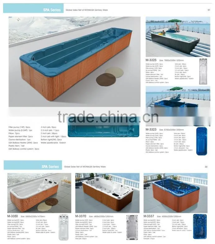 Large acrylic spa pool hot tub M-3350