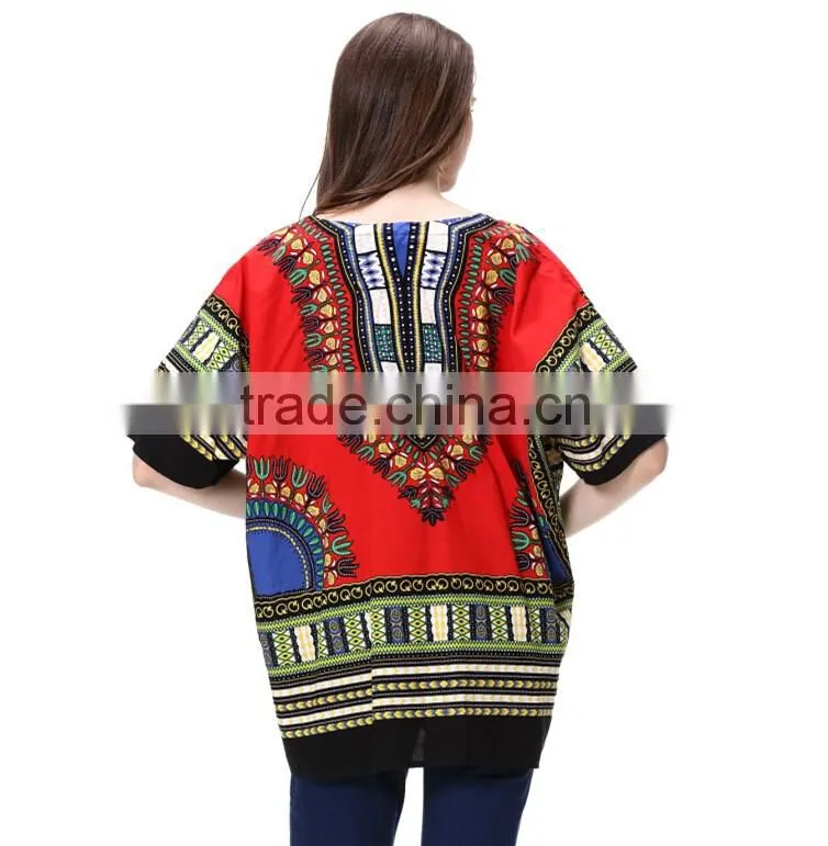 100% Cotton Ladies Custom Dashiki Shirt Wholesale China
