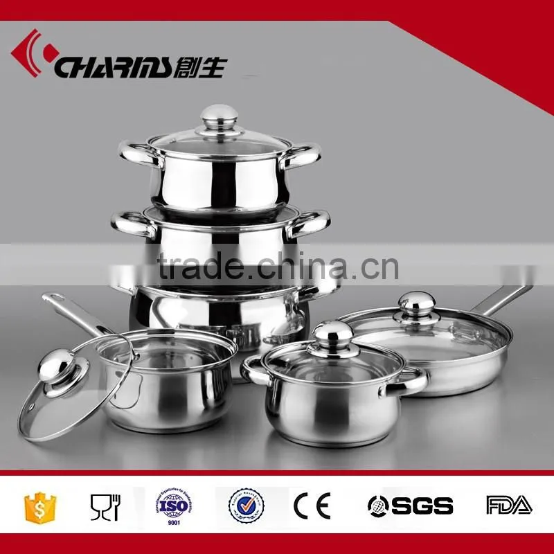 FDA cookware eco Stainless Steel induction cookware set