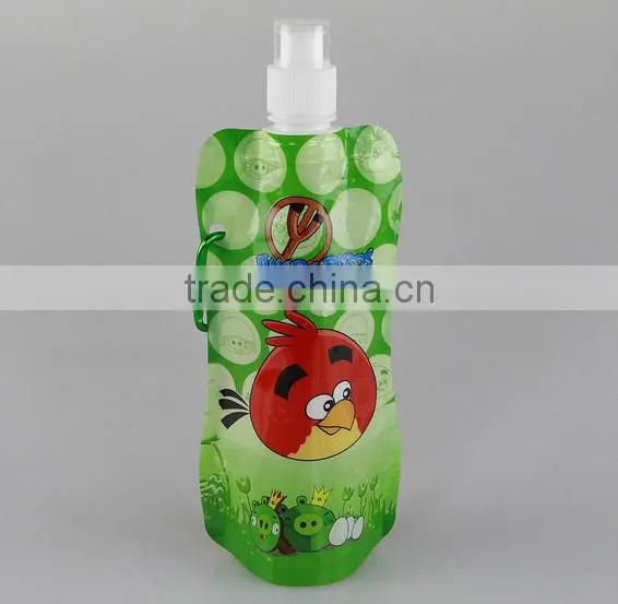 PE Plastic Type and Water Bottles Drinkware Type 480ml foldable water bottle