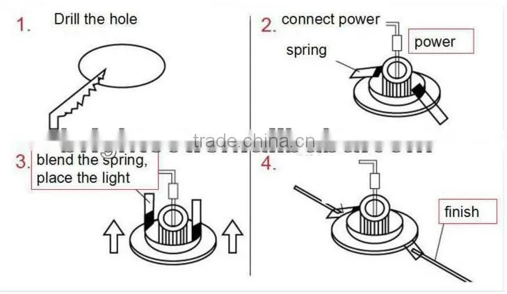 2700-6500k LED COB downlight Dimmable ceiling lights