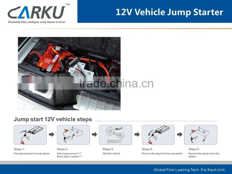 Carku 5000mAh Epower66 slimmest mobile battery mini jump starter