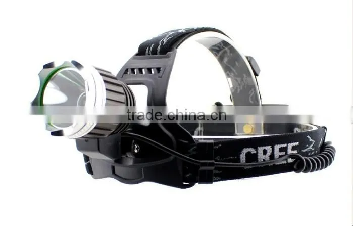 High Power Aluminum 2 LED Rechargeable Headlamp