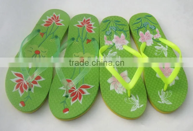Colorful Embossed Flower Women Customize Slippers Wholesale