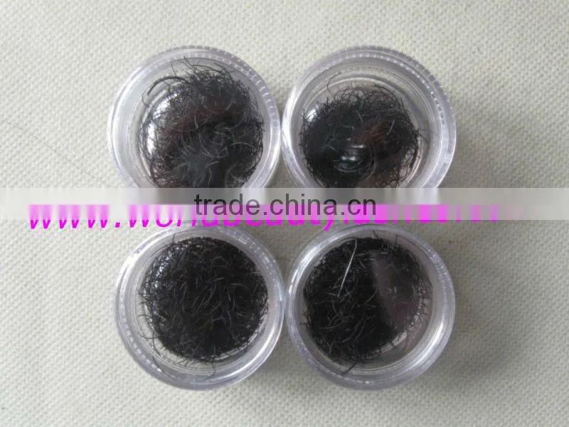 hot sale hand made PBT fiber loose silk mink lashes wholesale price packed in pot