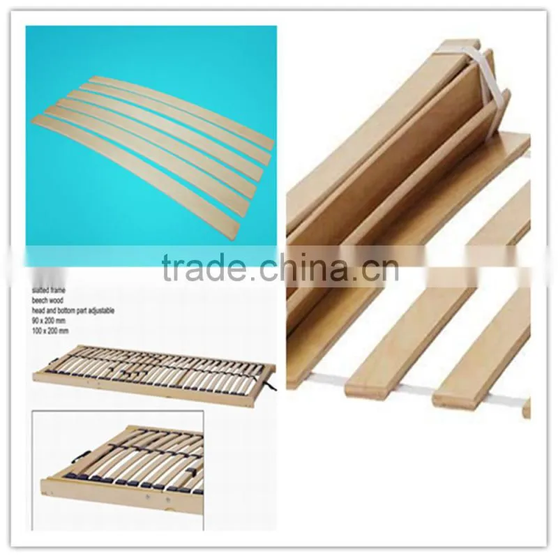 2015 hot-sale high quality poplar birch flat curve bed slat