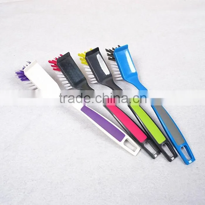 Colourful Plastic Long Handle Holloware PP Bristle Cleaning Dish Brush