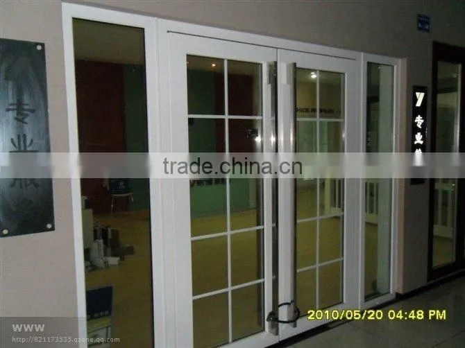 pvc casement door with grill, pvc exterior double doors