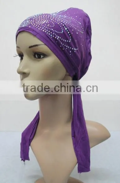 C071 new style jersey underscarf with much rhinestones