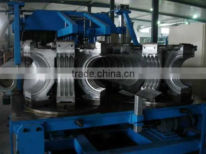 Plastic HDPE Double Wall Corrugated Pipe Extrusion Machine