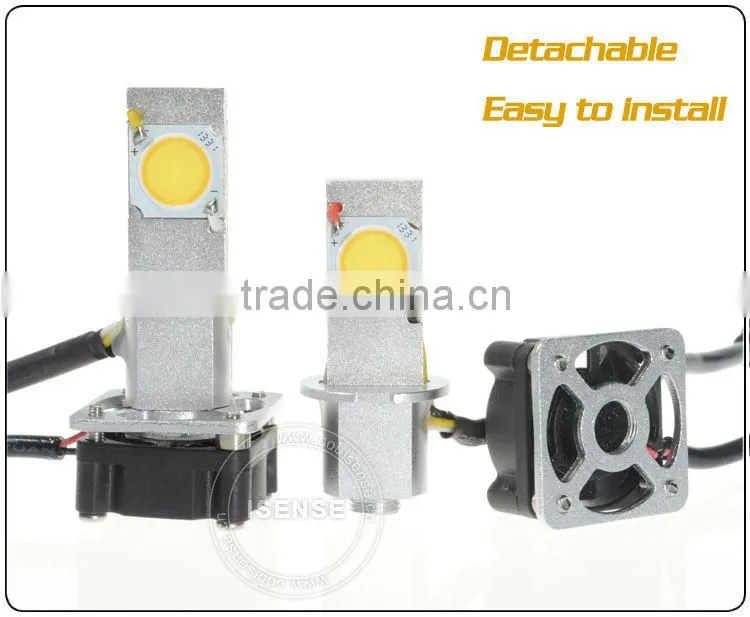 Hot car h3 led headlight bulbs 3200lm new arrival car accessory