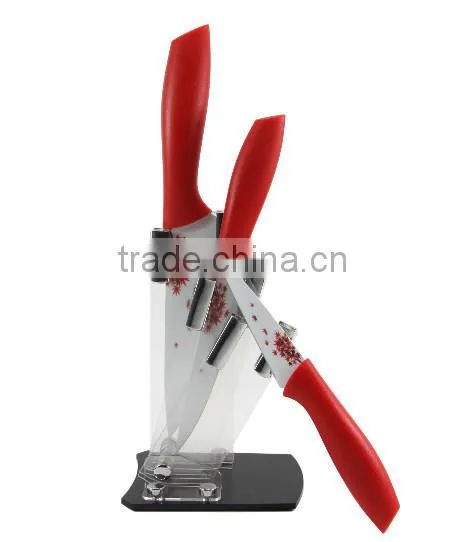 kitchen knife set with tool handles